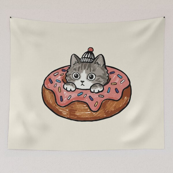 Item preview, Sprinkle Donut Cat designed and sold by Gkinoki.