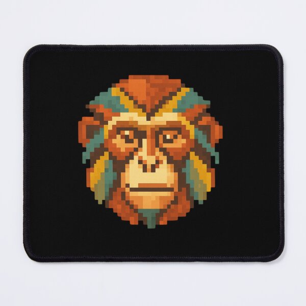 Item preview, Pixel Art Monkey Sticker – Retro Gaming Design for Video Game Lovers designed and sold by bsbd-action.