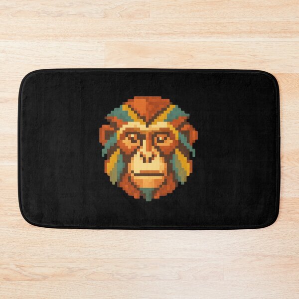 Item preview, Pixel Art Monkey Sticker – Retro Gaming Design for Video Game Lovers designed and sold by bsbd-action.