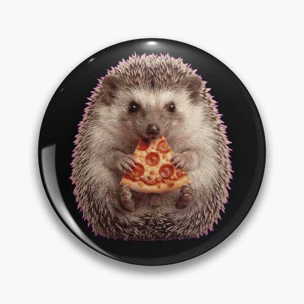 Item preview, Lindo erizo comiendo pizza de pepperoni designed and sold by k3rstman1.