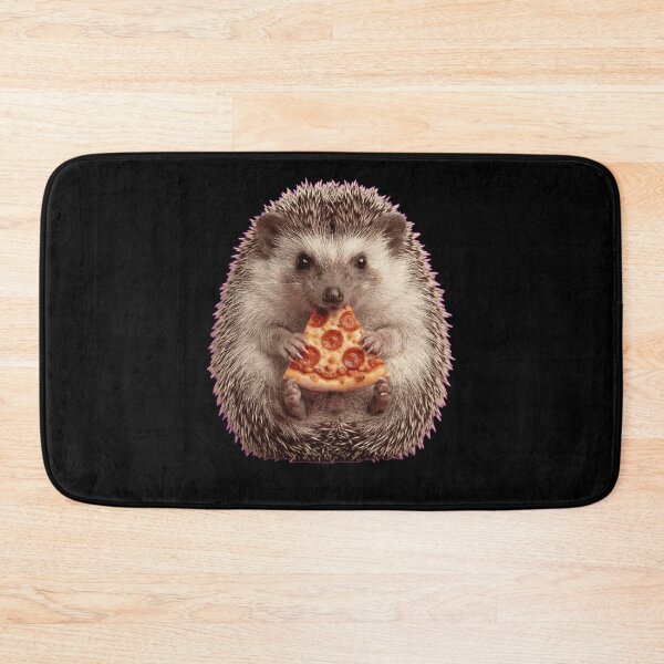 Item preview, Cute Hedgehog Eating Pepperoni Pizza designed and sold by k3rstman1.