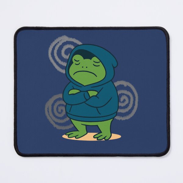 Item preview, Grumpy Frog Hoodie Moody Vibes designed and sold by Snacky Paws.