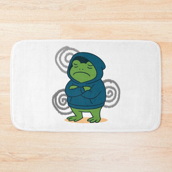Item preview, Grumpy Frog Hoodie Moody Vibes designed and sold by Snacky Paws.