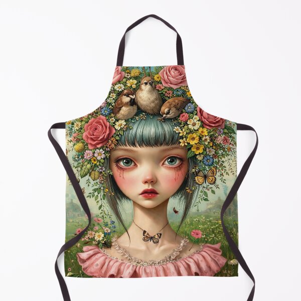 Item preview, Where Nature Grows Within. Pop Surrealism Portrait inspired by Mark Ryden. Lowbrow art.. designed and sold by Piagor.