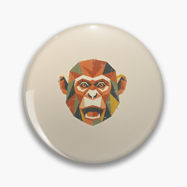 Item preview, Modern Geometric Ape – Abstract Animal Art for Design Lovers designed and sold by bsbd-action.