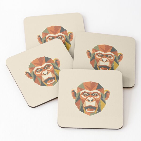 Item preview, Modern Geometric Ape – Abstract Animal Art for Design Lovers designed and sold by bsbd-action.