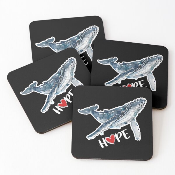 Item preview, Watercolor drawing of a humpback whale, the world's oceans, the Atlantic Ocean, hope for species conservation designed and sold by Kathrina Graf.
