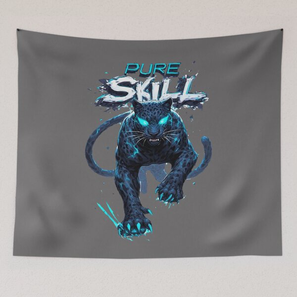 Item preview, Gaming Gang: Pure Skill - Cyber Panther Shadow Striker Streetwear designed and sold by Shift-Bloom.