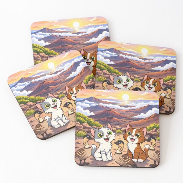 Item preview, Cute Cats at Haleakala National Park (Hawaii) designed and sold by Catnaps-N-Chaos.