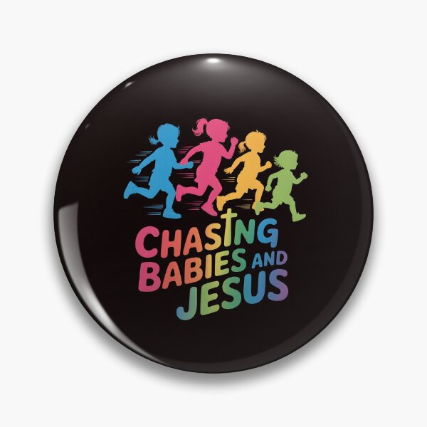 Item preview, Chasing Babies And Jesus Tshirt – Godly Parenting Funny Christian Quote designed and sold by Redgiant87x.