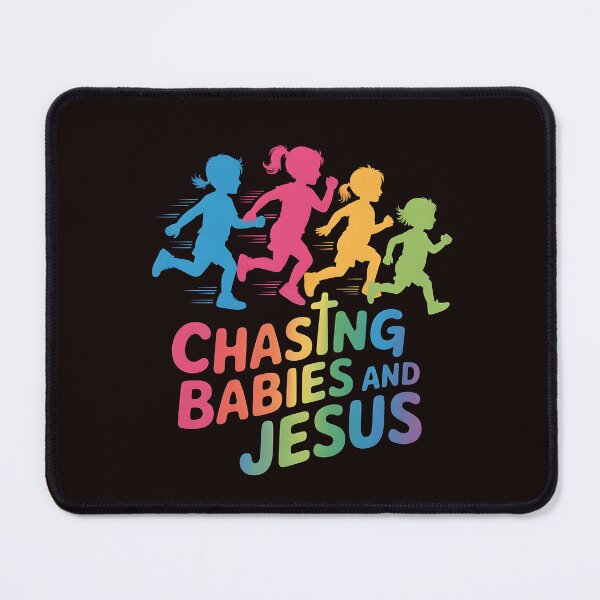 Item preview, Chasing Babies And Jesus Tshirt – Godly Parenting Funny Christian Quote designed and sold by Redgiant87x.