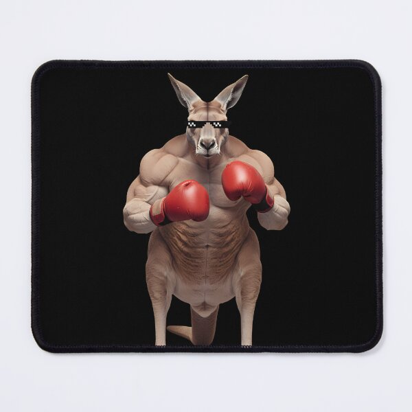 Item preview, Muscular Boxing Kangaroo with Pixel Sunglasses designed and sold by k3rstman1.