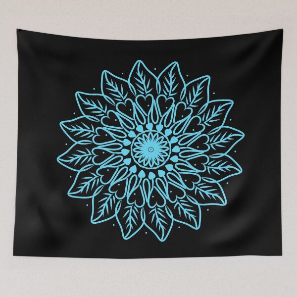 Item preview, Abstract Floral Mandala Wreath Design Minimal Botanical Line Art Pattern designed and sold by HopeAndHustle.