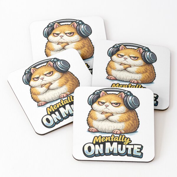 Item preview, Funny Hamster Mentally on Mute Sticker designed and sold by Gentlestate.