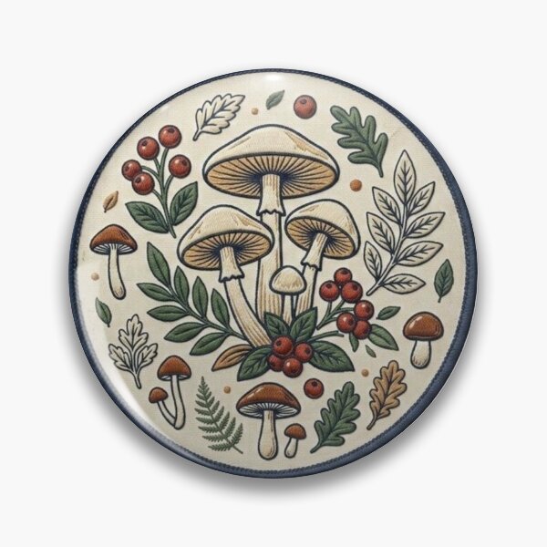 Item preview, Minimalist Vintage Botanical Mushroom Chart Illustration designed and sold by lKenima.