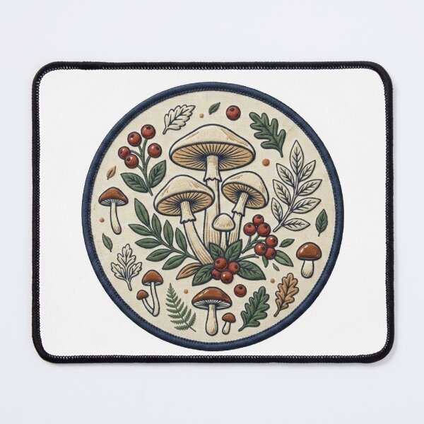 Item preview, Minimalist Vintage Botanical Mushroom Chart Illustration designed and sold by lKenima.