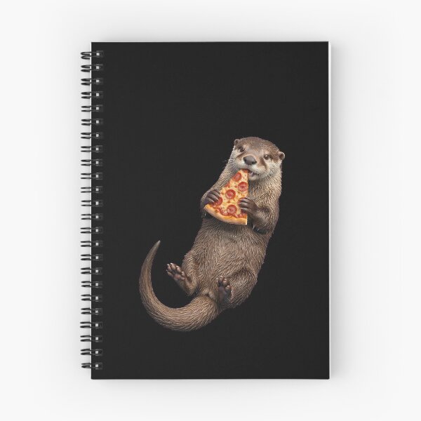 Item preview, Una linda nutria comiendo una rebanada de pizza de pepperoni designed and sold by k3rstman1.