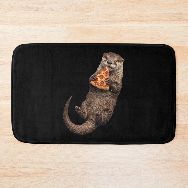 Item preview, Cute Otter Eating Pepperoni Pizza Slice designed and sold by k3rstman1.