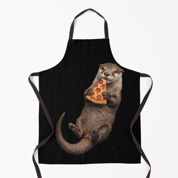 Item preview, Una linda nutria comiendo una rebanada de pizza de pepperoni designed and sold by k3rstman1.