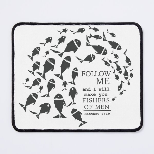 Item preview, ollow Me – Matthew 4:19 Calling to Discipleship Scripture Illustration designed and sold by Lewis Studio.