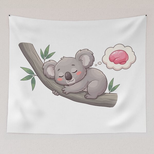 Item preview, Smooth Brain No Stress Lazy Koala designed and sold by Petzzz.