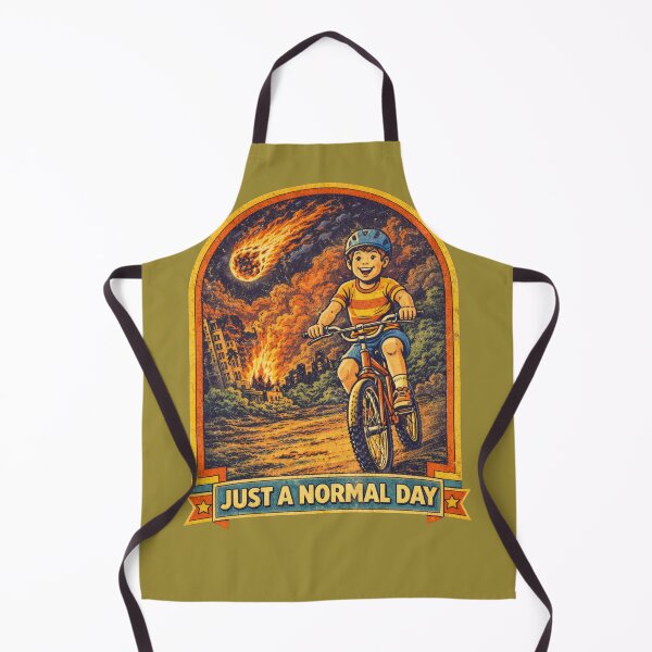 Item preview, Just A Normal Day Funny Retro Apocalypse Kid Design Main Tag: designed and sold by Hoffmann-Shop.