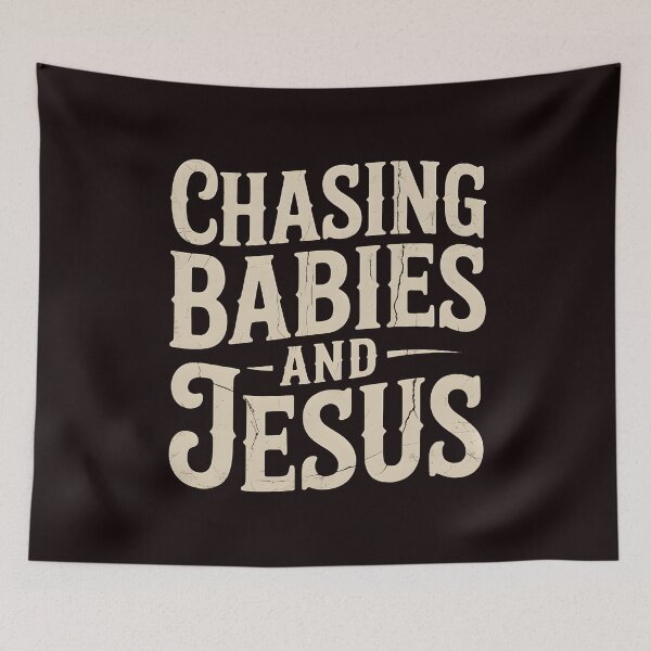 Item preview, Chasing Babies And Jesus Tshirt – Christian Mom Funny Parenting Humor designed and sold by Redgiant87x.