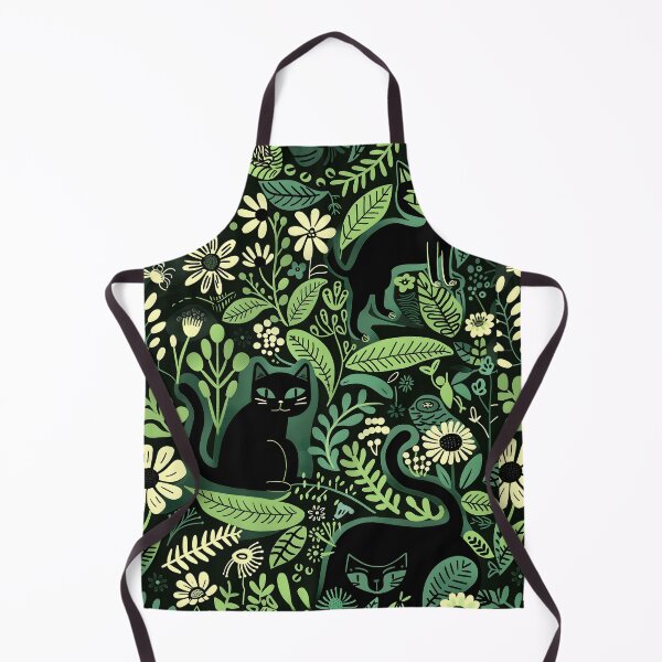 Item preview, Floral Black Cat Pattern designed and sold by xiao xuans.