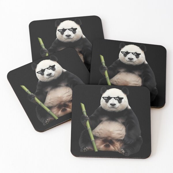 Item preview, Cool Panda with Pixel Sunglasses and Bamboo designed and sold by k3rstman1.