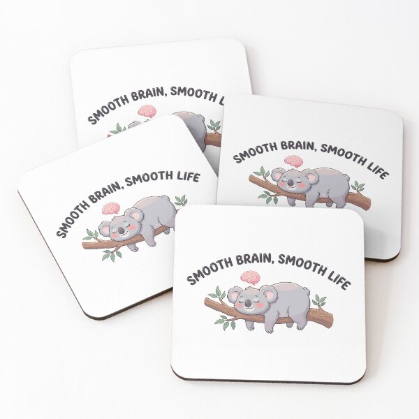 Item preview, Smooth Brain Smooth Life Funny Sleeping Koala designed and sold by Petzzz.