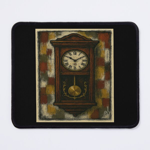 Item preview, Time Waits for No One - Vintage Grandfather Clock Art | Deep Quote designed and sold by EverClassic.