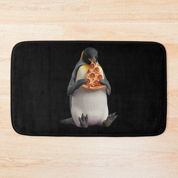 Item preview, Lindo pingüino comiendo una rebanada de pizza de pepperoni designed and sold by k3rstman1.