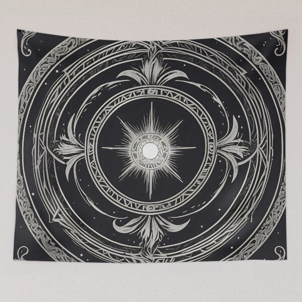 Item preview, Mystical Circle Pattern with Radiant Core and Detailed Linework. designed and sold by MissYouONLY.