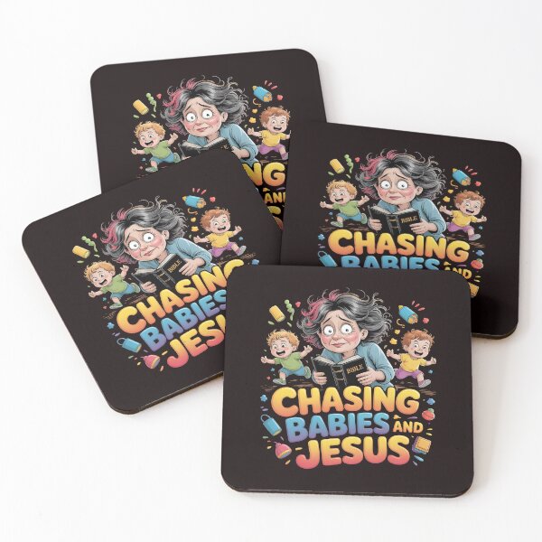 Item preview, Chasing Babies And Jesus Tshirt – Funny Parenting Quotes Christian Family designed and sold by Redgiant87x.