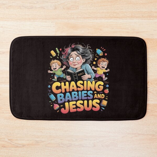 Item preview, Chasing Babies And Jesus Tshirt – Funny Parenting Quotes Christian Family designed and sold by Redgiant87x.