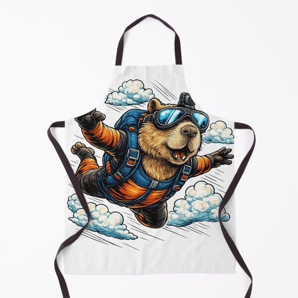 Item preview, Skydiving Capybara  designed and sold by ttuniques.
