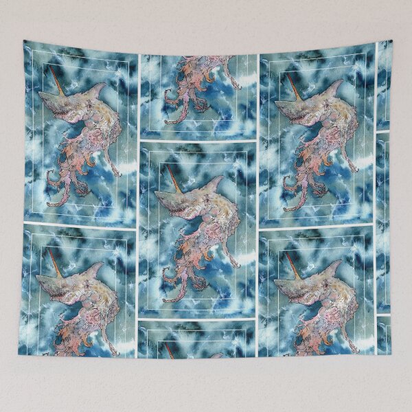 Item preview, Monster Unicorn Shark designed and sold by Art of John Ruple.