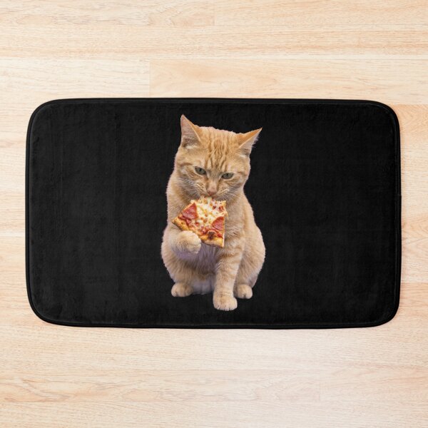 Item preview, Funny Orange Cat Eating Pepperoni Pizza designed and sold by k3rstman1.