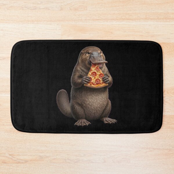 Item preview, Funny Platypus Eating Pepperoni Pizza Slice designed and sold by k3rstman1.