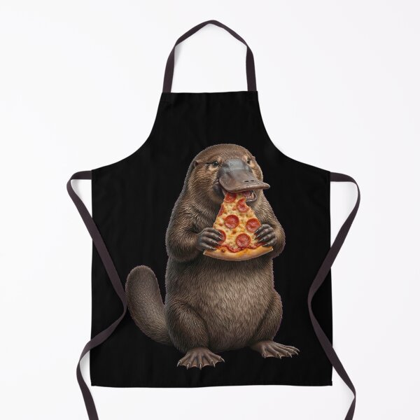 Item preview, Funny Platypus Eating Pepperoni Pizza Slice designed and sold by k3rstman1.