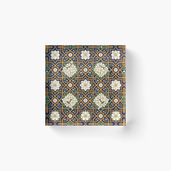 Item preview, Jasmine Flowerburst Royal Indian Geometric Pattern designed and sold by RajRang.