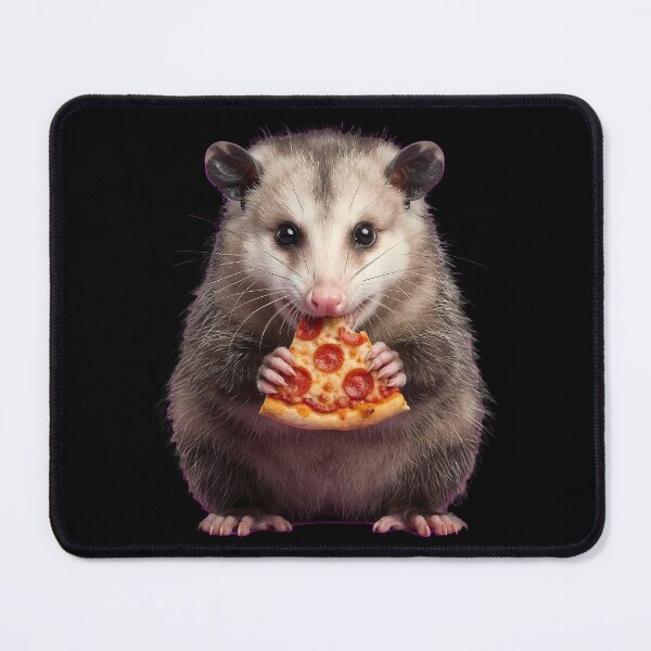 Item preview, Cute Realistic Possum Eating Pepperoni Pizza Slice designed and sold by k3rstman1.