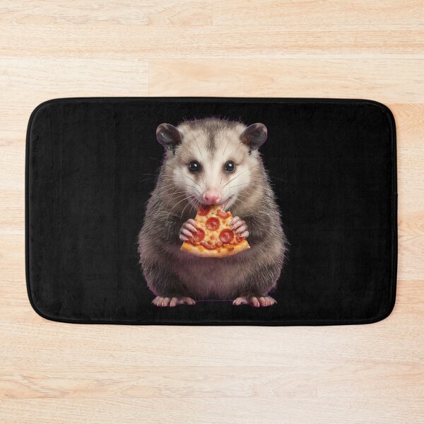Item preview, Cute Realistic Possum Eating Pepperoni Pizza Slice designed and sold by k3rstman1.