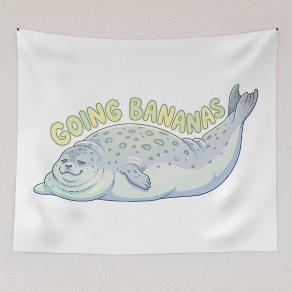 Item preview, Going Bananas Relaxed Ringed Seal designed and sold by Petzzz.