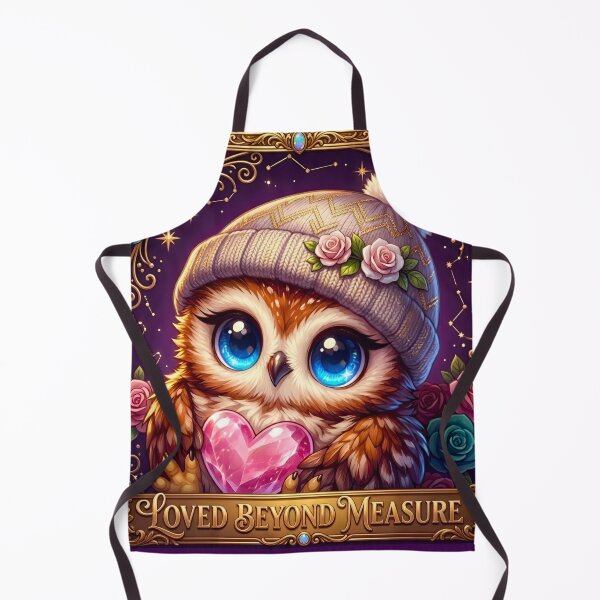 Item preview, Loved Beyond Measure – Baby Owl Blue Eyes Flower Hat Crystal Heart designed and sold by Good Vibes .