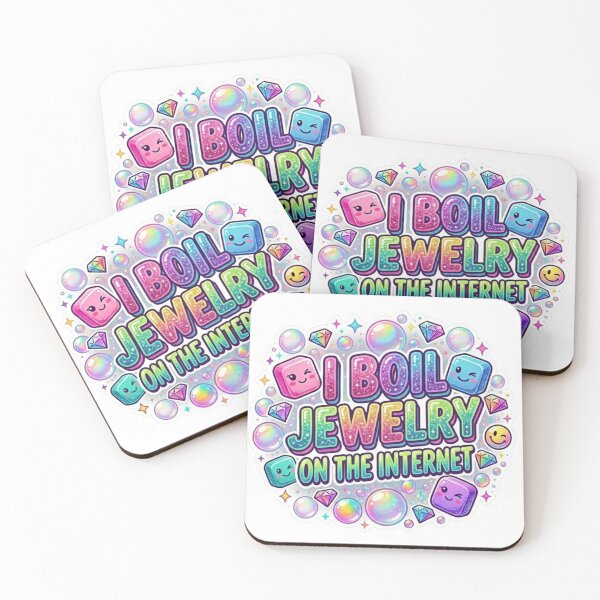 Item preview, I Boil Jewelry On The Internet – Colorful Glitter Bubble Fizz Diamond Design designed and sold by RahRahsCreation.