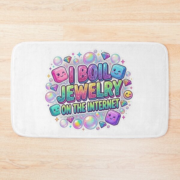 Item preview, I Boil Jewelry On The Internet – Colorful Glitter Bubble Fizz Diamond Design designed and sold by RahRahsCreation.