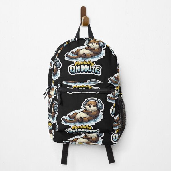 Item preview, Funny Otter Mentally on Mute Floating Sticker designed and sold by Gentlestate.