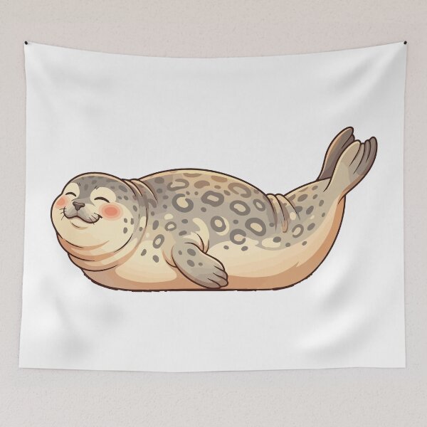 Item preview, Defeated By Gravity Lazy Ringed Seal designed and sold by Petzzz.