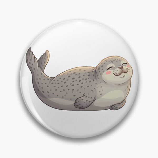 Item preview, Sunbathing Champion Banana Pose Harbor Seal designed and sold by Petzzz.